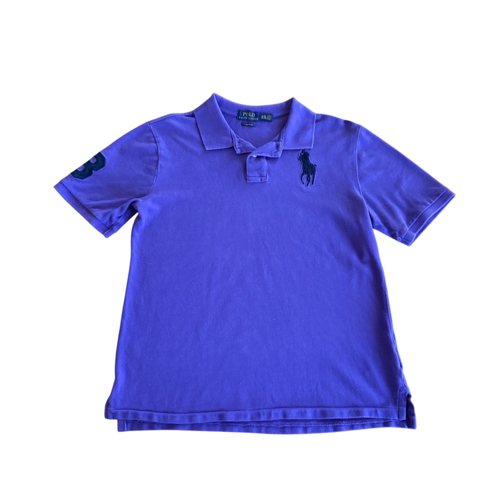 Polo Ralph Lauren Big Pony Classic Fit Polo Boys XL‎ Purple Cotton